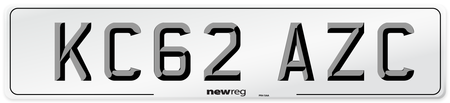 KC62 AZC Number Plate from New Reg